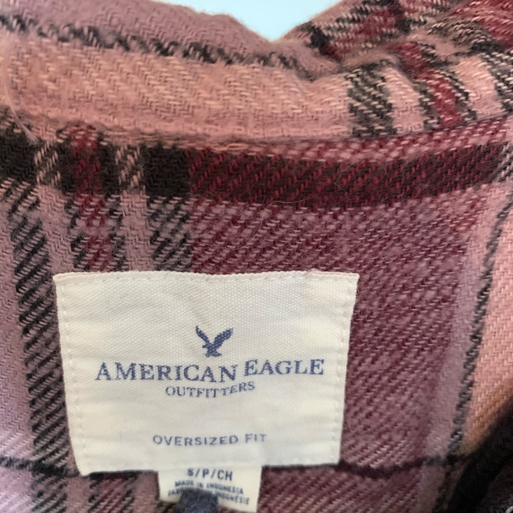 Distressed Pull Over Flannel - Picture 3 of 6